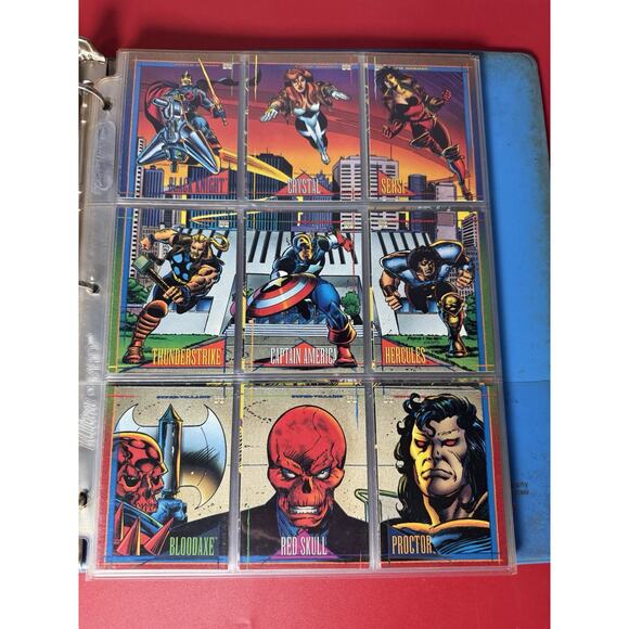 Vintage 1993 Marvel Comics Super Heroes Trading Cards 178 cards - Picture 12 of 16